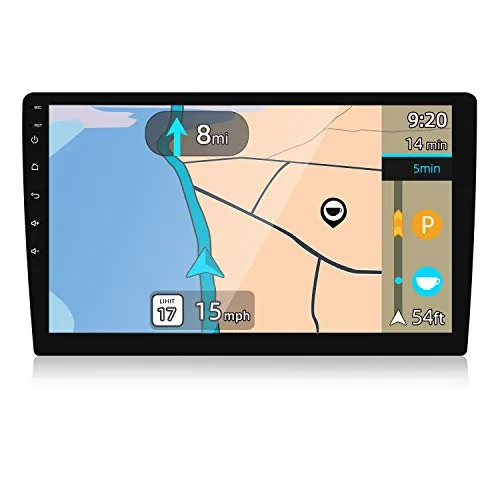 YUNTX PX6 Android 10 Universal Autoradio - 4G+64G - 9 Pollice - GPS 1 Din - Telecamera Posteriore & Map Gratuiti - Supporto DAB + / Controllo del volante / 4G / WiFi/Bluetooth/Mirrorlink/Carplay