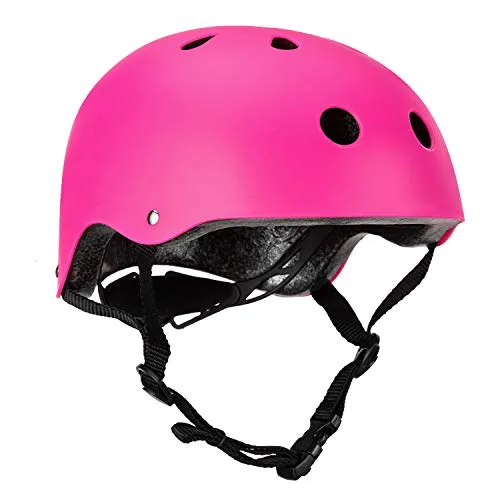 Children Cycle Bike Helmet, regolabile per bambini casco da bici BMX Multi sport, casco per la sicurezza sportiva per i pattini da mountain bike, leggero, guida di età 3-12 anni ragazzi/ragazze(Viola)