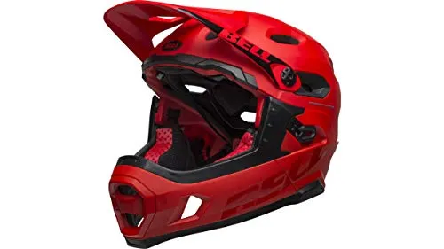 Bell Unisex - SUPER DH MIPS Casco da bicicletta, Mat/Gloss Crimson/Black, S