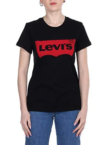 Levi's The Perfect Tee_1, T-shirt Donna, Black Mineral Black, S