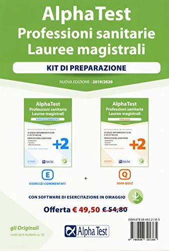 Alpha Test. Professioni sanitarie. Lauree magistrali. Kit: Esercizi commentati-3000 quiz. Nuova ediz. Con software di simulazione