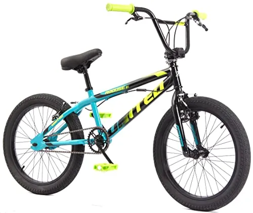 KHE - Bicicletta BMX United ROOUSE, 20 pollici, con rotore, solo 11,65 kg, colore: Nero/Blu