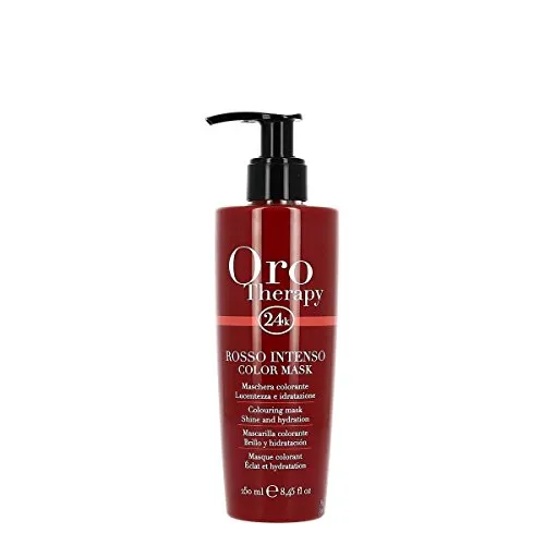 Fanola Oro Therapy Color Mask Rosso Intenso Maschera Capelli - 250 Ml