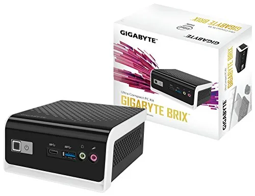 Gigabyte GB-BLCE-4000C N4000 Nero, Bianco PC barebone - PC/Workstation Barebones (BGA 1090, Intel® Celeron®, 1.10 GHz, N4000, 14 nm, 2.60 GHz)
