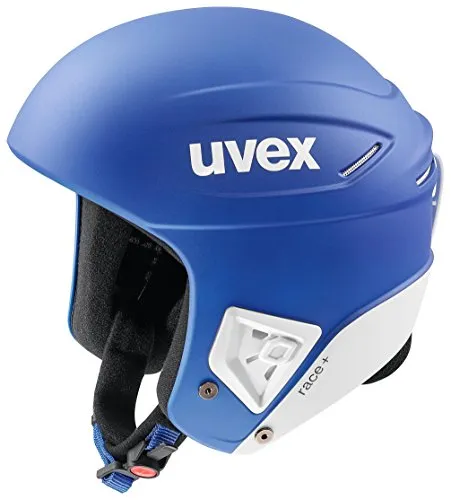 Uvex, Casco Race Uomo, Cobalt/Bianco, 02