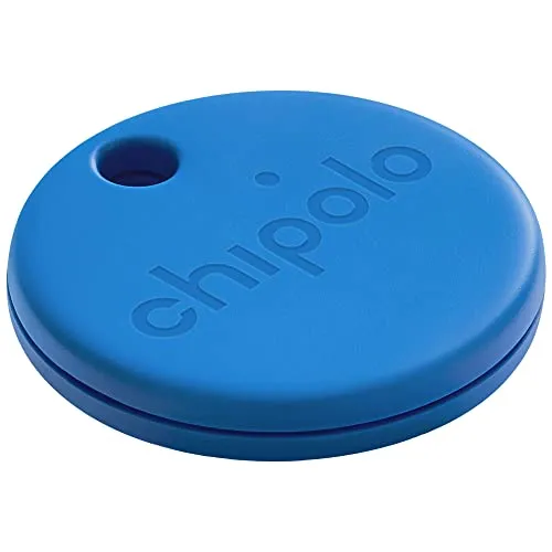 Chipolo ONE (2020) - Localizzatore Bluetooth e Trova-Oggetti. Allerte Fuori Raggio. Squilla-Telefono. Compatibile con iOS e Android (Blu)