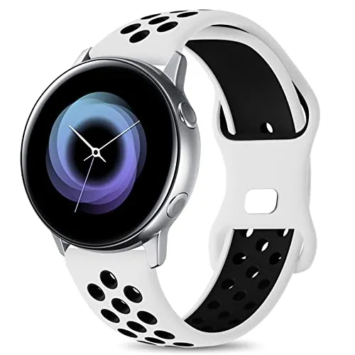 Syxinn Compatibile con Cinturino Samsung Galaxy Watch Active/Active 2 40mm 44mm, Galaxy Watch 4/4 Classic 20mm Cinturini Silicone Bracciale per Galaxy Watch 3 41mm/Galaxy Watch 42mm/Gear S2 Classic