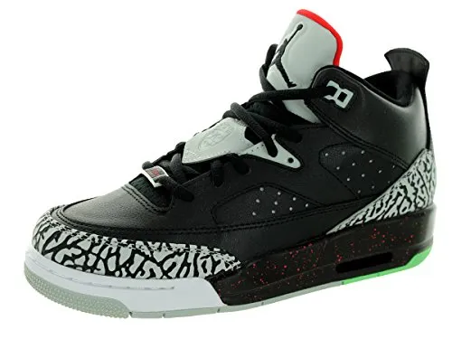 Nike Jordan Bambini Jordan Son Of Low Bg BlackBlack / universitÃ  Rd / gry Mst scarpa da basket 5.5