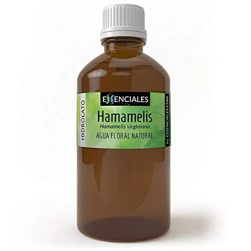 Essenciales – Acqua Floreale Hamamelis, 100% Pura e Naturale, 1 Litro | Acqua di Hamamelis Virginiana Antinfiammatorio Naturale, Tonico Pelle