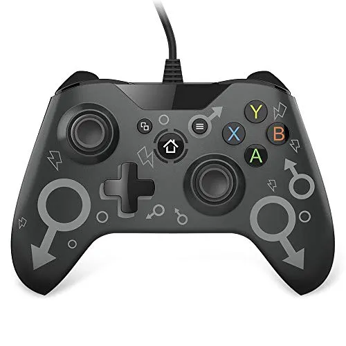 Controller Xbox One Cablato, VINSIC Controller Xbox Design Ergonomico Joystick per PC Doppia Vibrazione