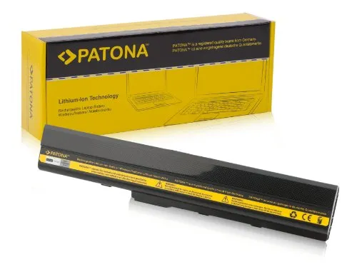 PATONA Batteria per Laptop / Notebook ASUS A40J | A42 | A52 | A62 | B53 | F85 | F86 | K42 | K52 | K52Xi | K62 | N82 | P42 | P52 | P62 | P82 | Pro 51 | Pro 50 | Pro67 | Pro8C | X42 | X52 | X5I | X67 | X8C e più... - [ Li-ion; 4400mAh; nero ]