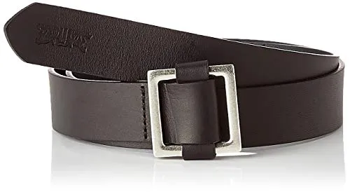 Levi's LEVIS FOOTWEAR AND ACCESSORIES Square Rib Cage Belt Cintura, Nero, 100 Donna