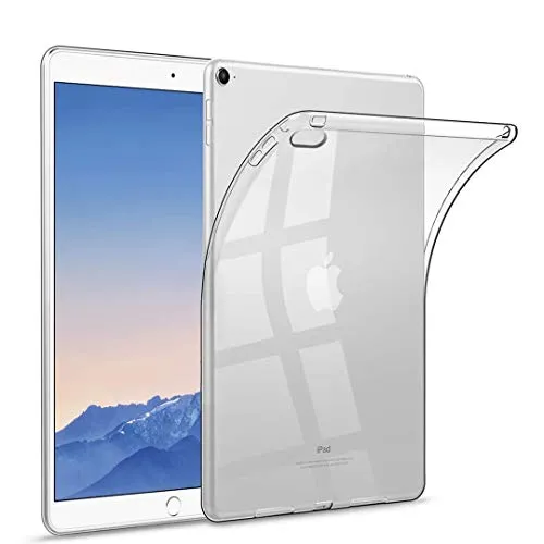 Copmob Cover per iPad Air 2/iPad 6 - Custodia Morbido Flessibile Silicone TPU,Posteriore della Protezione di Gomma, Trasparente Retro Copertura per Apple iPad Air 2/iPad 6 Tablet - Chiaro