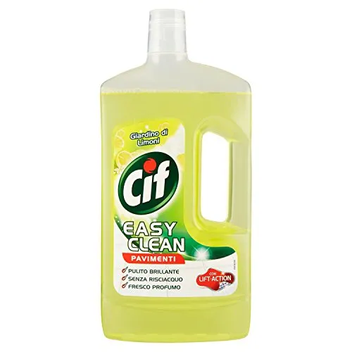 Cif - Detergente , Easy Clean Pavimenti, Con Lift-Action, Giardino Di Limoni - 1000 Ml