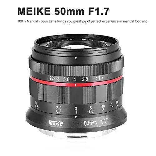 MEIKE MK-50MM F/1.7 RF-Mount Prime Lens Compatible with Canon Full Frame EOS R Mirrorless Camera