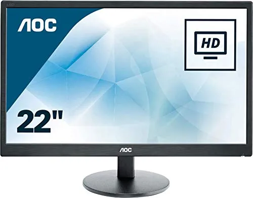 AOC e2270Swhn Dis Monitor da 21,5", Nero