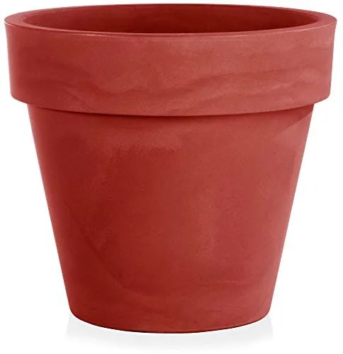 tulli Vaso Ø40x35 cm in Polietilene Vaso Standard One Essential 40 Rosso Cardinale