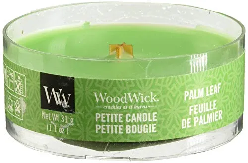 Woodwick candela a forma di foglia di palma Petite