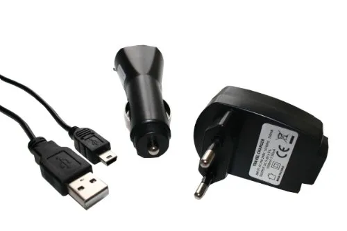 4in1-accessori- set cavo caricabatteria da autoveicolo cavo dati USB per Garmin Zumo 340, 340LM, 390, 390LM, 660, 660LM