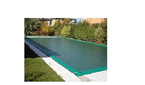 APC Cpa - Telo di Copertura per Piscina 5X10 Invernale Verde/Nero 210 Gr/mq Completo di Salsicciotti