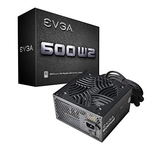 EVGA PSU 600W, W2, bianco, 6 pezzi, 3YRS WNT, EU