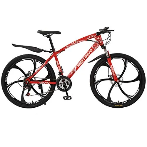 Mountain Bike Ammortizzatore Bici 26 Pollici Bike Freno A Disco 21 velocità Bicicletta Outroad Pieghevole Doppio Biciclette per Adulti Pitone 6 Coltello Una Ruota Bicicletta