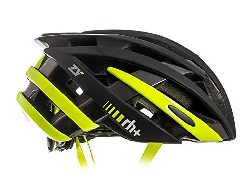 Zero RH+ Helmet ZY, Caschi Bici Bike Helmets Permanent Unisex – Adulto, Matt Anthracite-Shiny Yellow Fluo-Bridge Shiny Anthracite Metal, L/XL