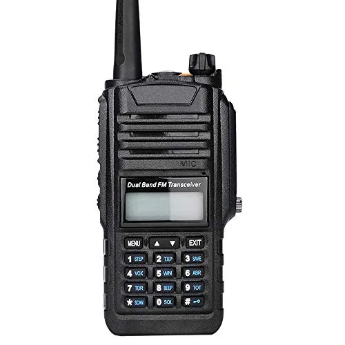 Mengshen Waterproof Radio BF-A58, Dustproof Portable Walkie Talkie VHF UHF 136-174/400-520MHZ Dual Band Amateur Transceiver BF-A58 Ou