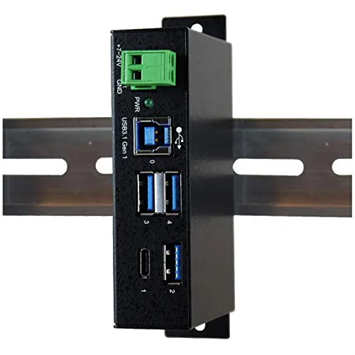 EXSYS EX-1194HMS hub di interfaccia USB 3.0 (3.1 Gen 1) Type-B 5000 Mbit/s Nero