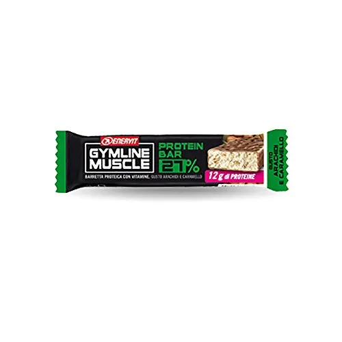 Enervit Gymline Muscle protein bar 27% Gusto Arachidi e Caramello confezione da 30 barrette