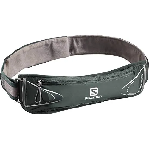 SALOMON Agile 250 Set Belt, Cintura da Corsa, Borraccia SoftFlask 250 ml Inclusa Unisex-Adulto, Verde (Green Gables), Taglia Unica