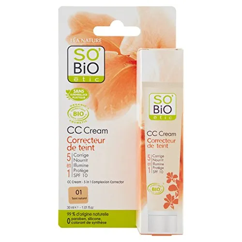 SO'BiO Etic CC Carnagione Cream Concealer naturale 5 in 1