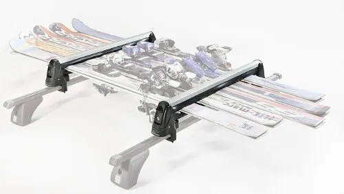Aurilis Rider 5E da sci Rack con/in alluminio/tutti i tipi di sci/per fino a 6 SCI o 4 taglieri