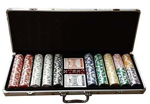 Set Poker Valigetta Completo 500 Fiches 11,5 Grammi Texas Hold Em Clay.