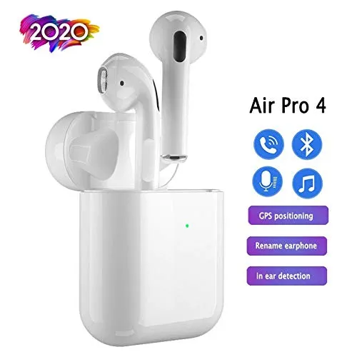 [2020 Ultimo Modello più recenti]Cuffie Auricolari Air Pro4 Bluetooth Senza Fili Cuffia Bluetooth 5.0 Auricolari A2DP13 Stereo 3D Wireless Sportive per Apple AirPods/Android/iPhone Cuffie In Ear