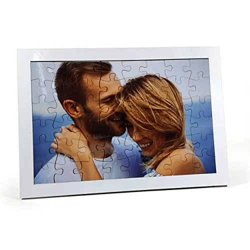 Gifty Lab Puzzle Fotografico in Legno Rettangolare Personalizzato con la Tua Foto, 20x30cm