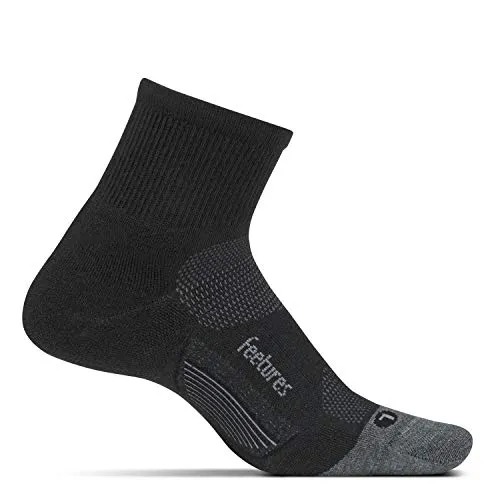 Feetures - Calzini da Corsa Merino 10 Ultra Light, FE-123933, Carbone, M UK:5-7,5