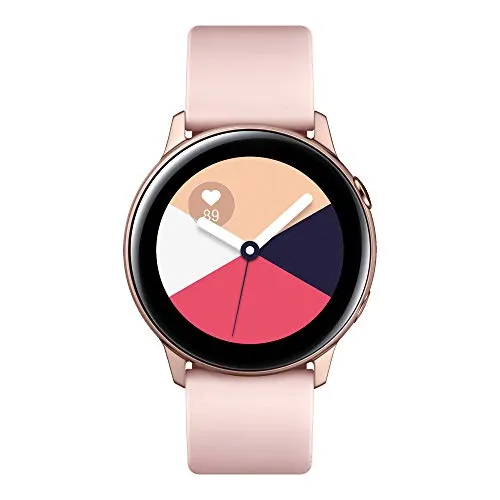 Samsung Galaxy Watch Active Smartwatch Bluetooth v4.2, 40 mm, con GPS, Sensore di Frequenza Cardiaca, Peso 25 g, Batteria 230mAh, Rosa (Rose Gold) [Versione Italiana]