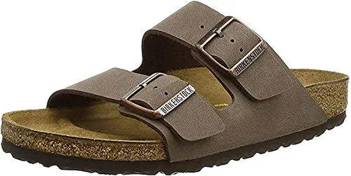 Birkenstock Arizona, Sandali unisex adulto, Marrone (Mocca Nubuk), 45 (Normale)