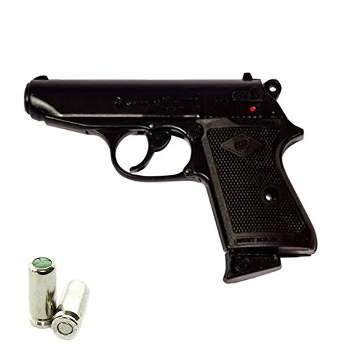 Pistola a Salve BRUNI Walther PPK New Police Cal.9 Pak | Top Firing | Nera