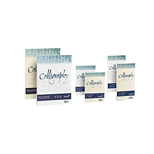 Favini - Calligraphy Millerighe Rigato Favini - avorio - fogli - A4 - 100 g - A69Q224 (conf.50) - codice A69Q224