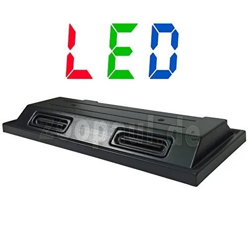 ZooPaul LUX - Copertura per acquario a LED, 80 x 35 cm, colore: Nero