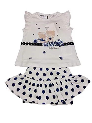 dodipetto mignolo Completo 2pz Bimba Neonato Bianco Blu (6mesi)