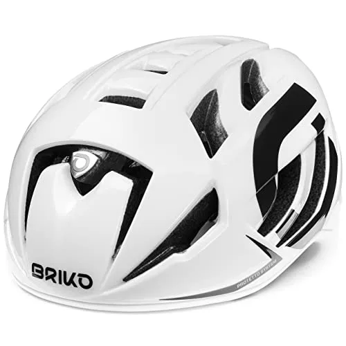 Briko Ventus 2.0, Casco Unisex-Adulto, Bianco Lucido, M