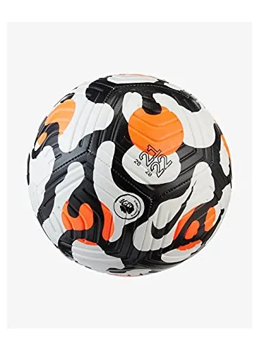 Nike Premier League Strike, Pallone da Calcio ricreativo Unisex-Adulto, White/Hyper Crimson/Black, 5