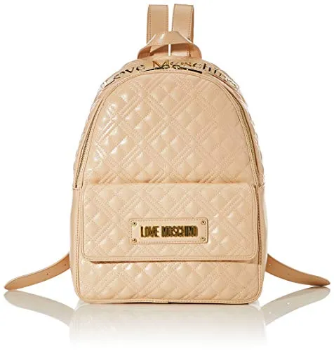 Love Moschino Jc4004pp1a, Borsa a Zainetto Donna, Beige (Naturale), 14x29x37 cm (W x H x L)