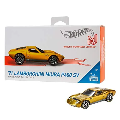 Hot Wheels- ID Die-Cast Lamborghini Miura P400 SV Scala 1:64, Macchinina Giocattolo per Bambini 8 + Anni, FXB06