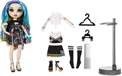 Rainbow High, Amaya Raine, Bambola da Collezionare, Colore Arcobaleno- Vestiti Lussuosi, Accessori e Supporto per Bambole, Serie 2. Regalo Ottimo a Partire dai 6 Anni