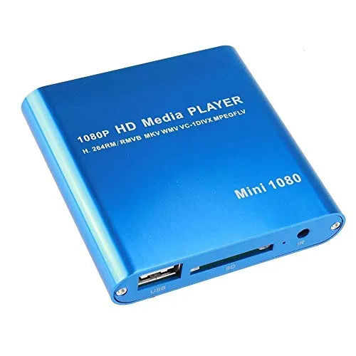 Wosonku Mini 1080P Full HD Digital Media Player - MKV/RM-SD/USB HDD-HDMI + 4GB TF Card