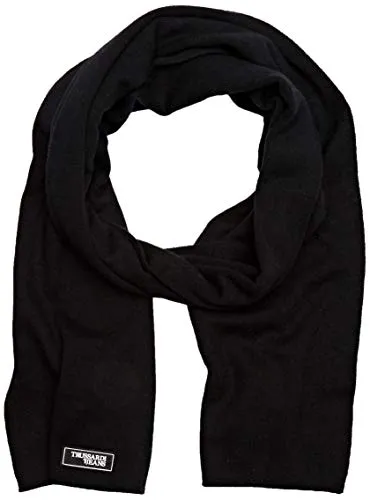 Trussardi Jeans Scarf Knit Flat MISTOLANA VERG Sciarpa, Nero (Black K299), One Size (Taglia produttore:UNI) Uomo